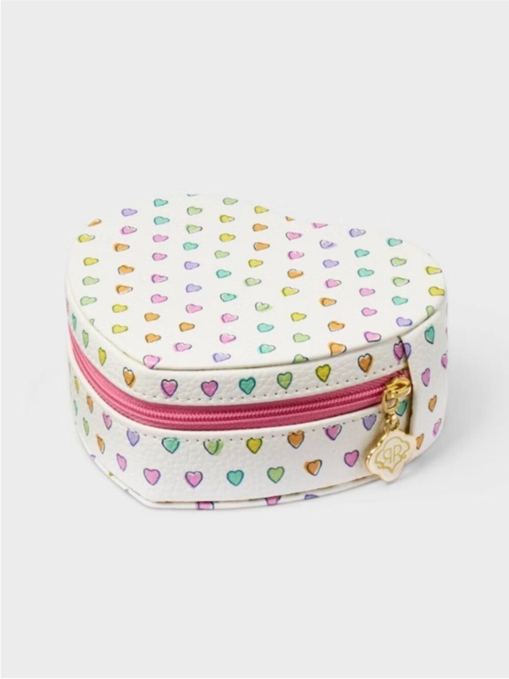 Roller Rabbit Pink Heart Travel Jewelry Case